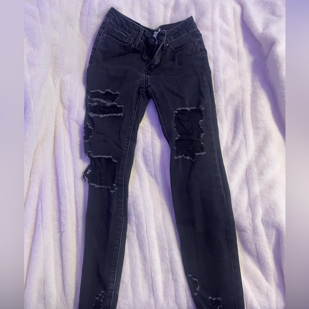 Black Washed Jeans